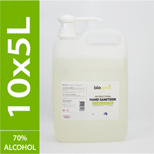 Load image into Gallery viewer, 10 x 5L Biogenic Hand Sanitiser ($9 per litre)