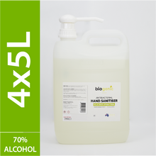 Load image into Gallery viewer, 4 x 5L Biogenic Hand Sanitiser ($10 per litre)