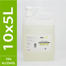 Load image into Gallery viewer, 10 x 5L Biogenic Hand Sanitiser ($9 per litre)
