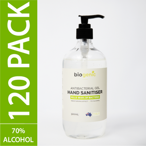 120 x 500mL Biogenic Hand Sanitiser ($6 each)