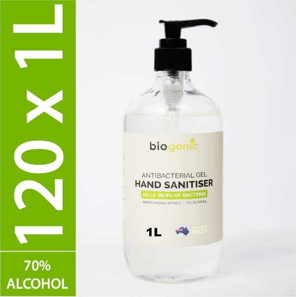 120 x 1L Biogenic Hand Sanitiser ($12 each)
