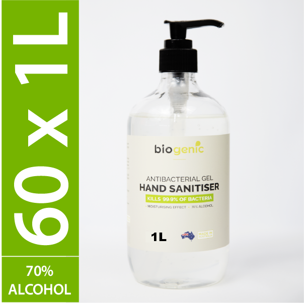 60 x 1L Biogenic Hand Sanitiser ($13 each)