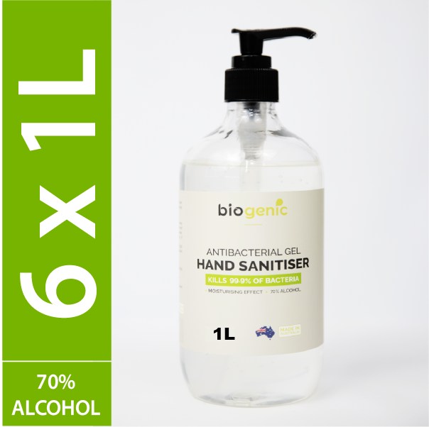 6 x 1L Biogenic Hand Sanitiser ($16.5 each)
